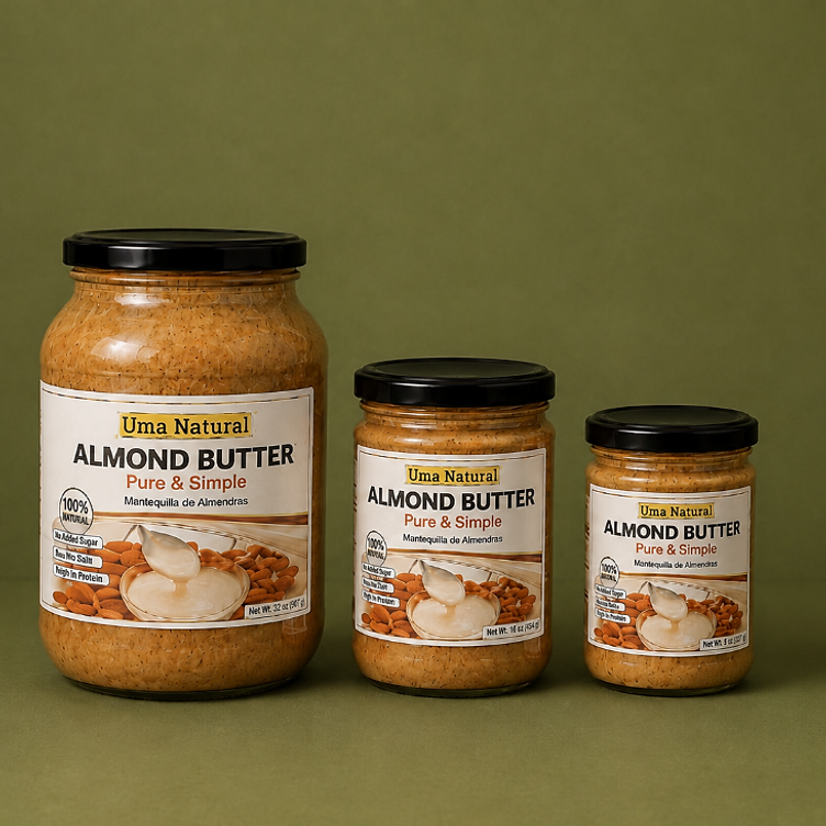 Mantequilla de Almendras Orgánica — UMA Natural Foods Costa Rica