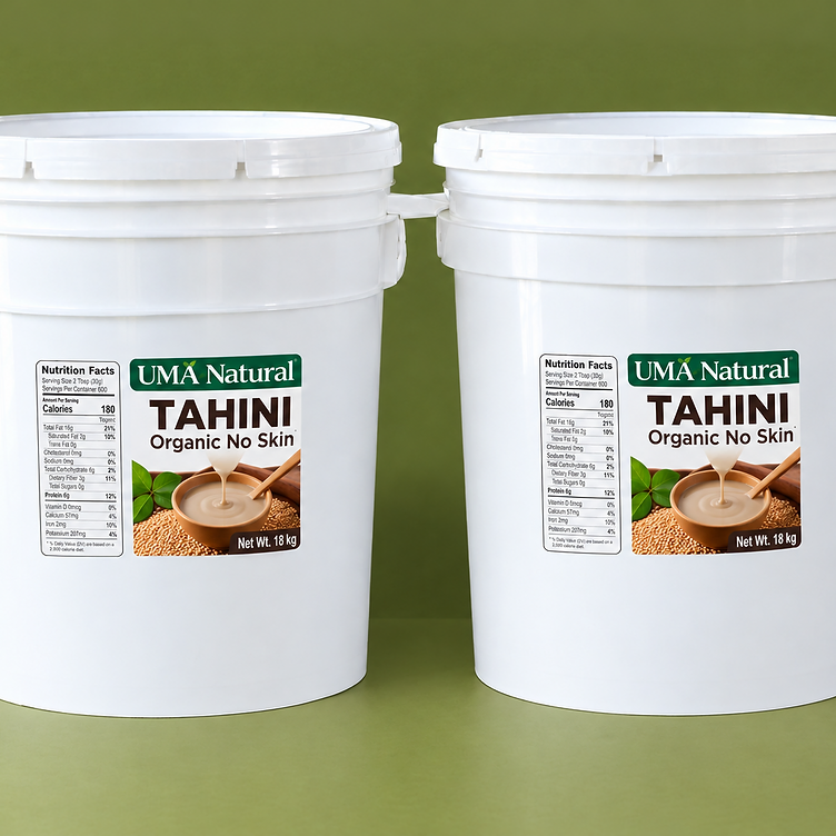 Tahini Orgánico Sin Piel 18kg — UMA Natural Foods Costa Rica