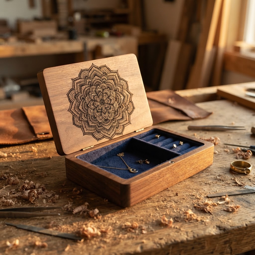 Engraved Jewelry Box