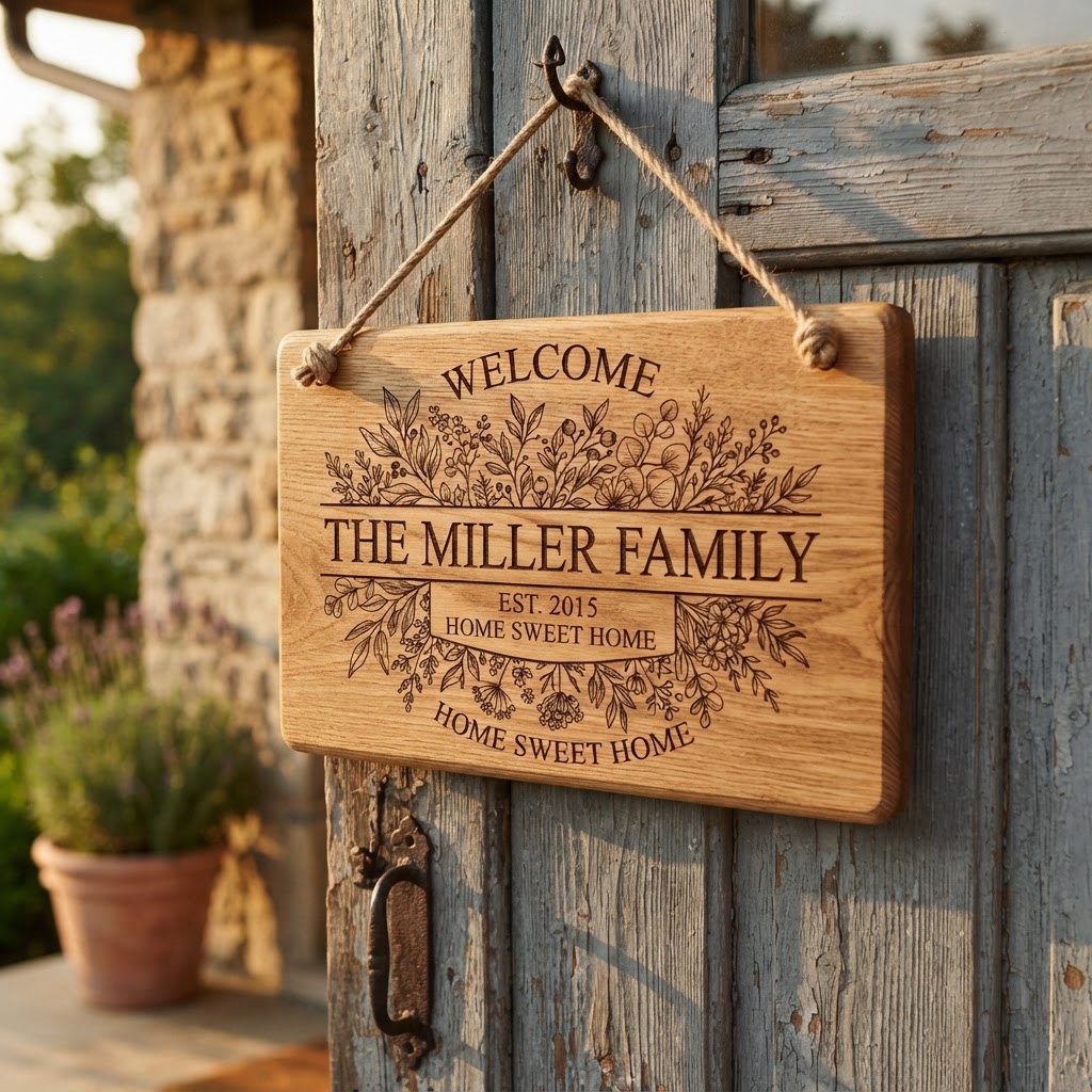Botanical Welcome Sign