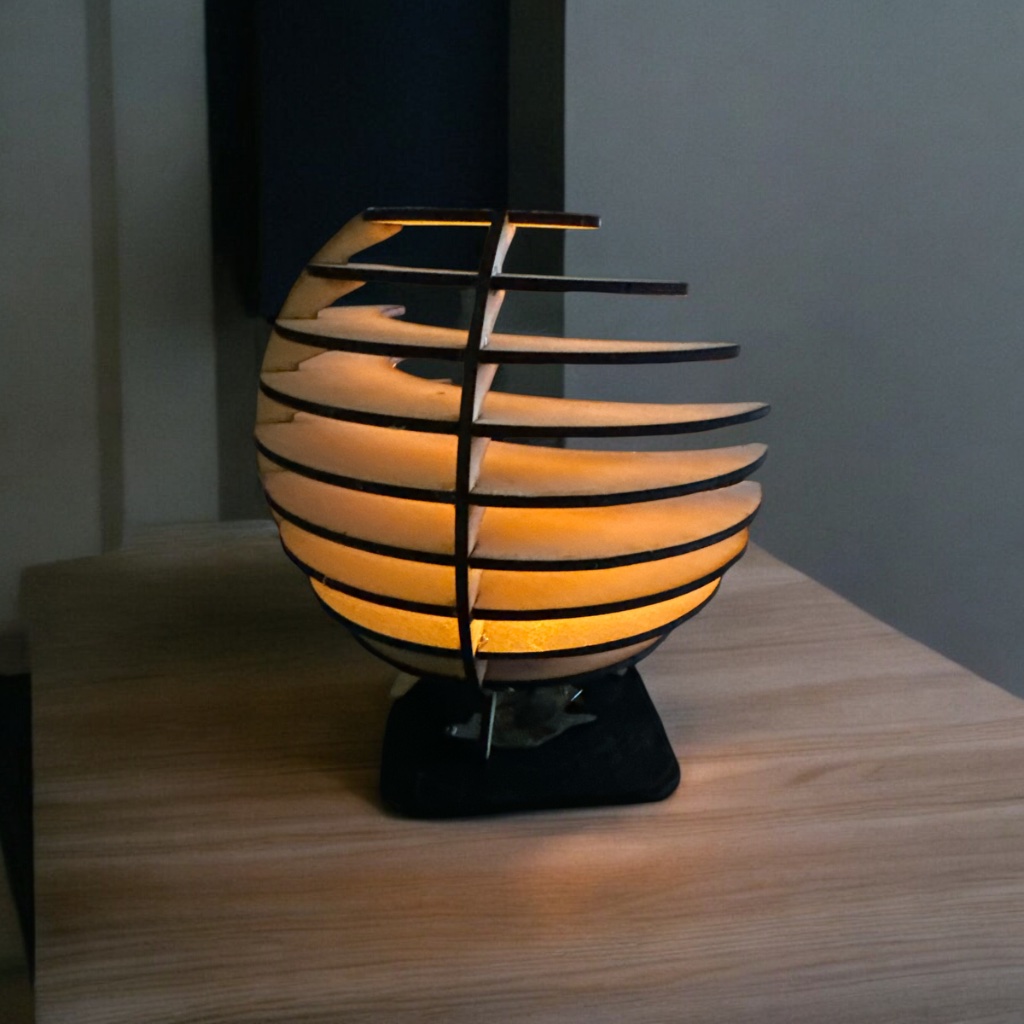 Glowing Sphere Tea Light Lamp