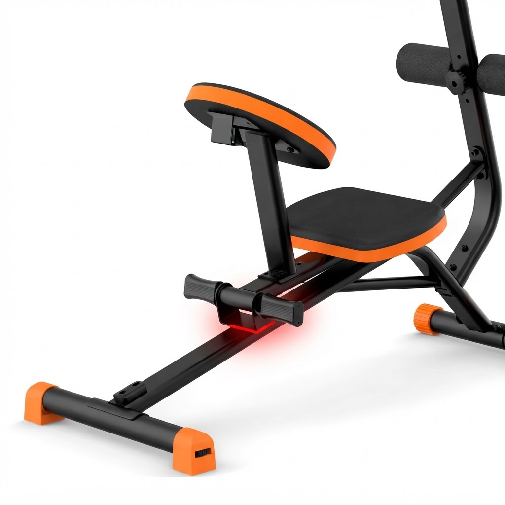 Competitor fixed-seat stretch machine with welded seat