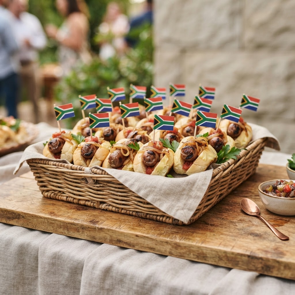Mini boerewors rolls