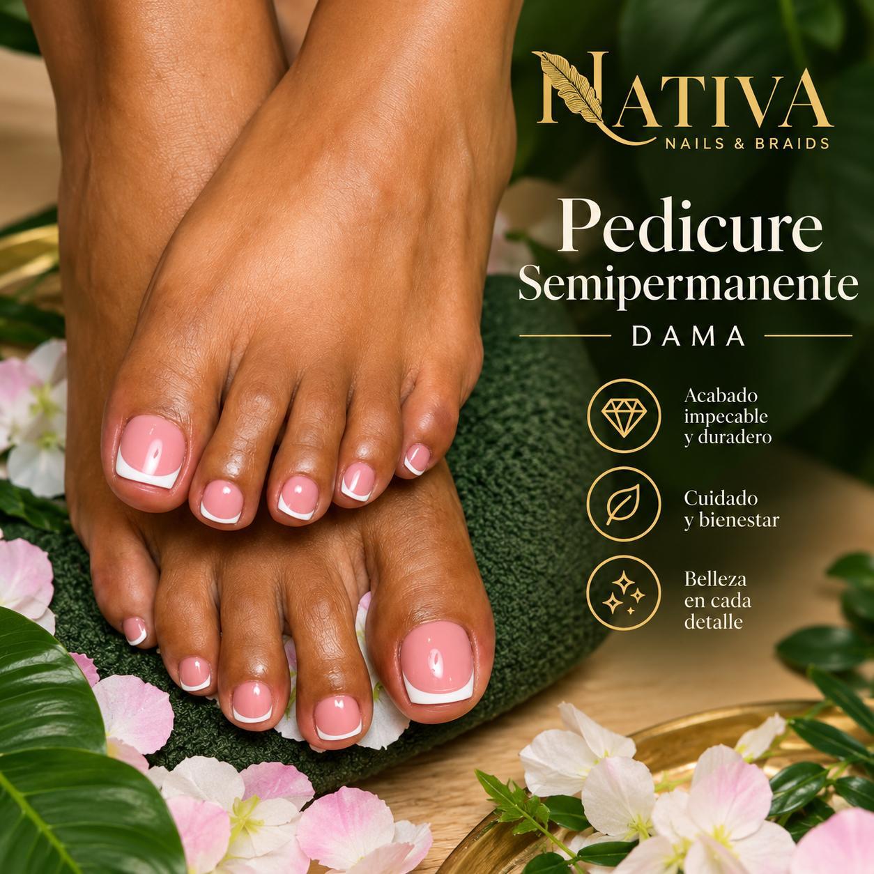 Pedicure Semipermanente Nativa- Dama