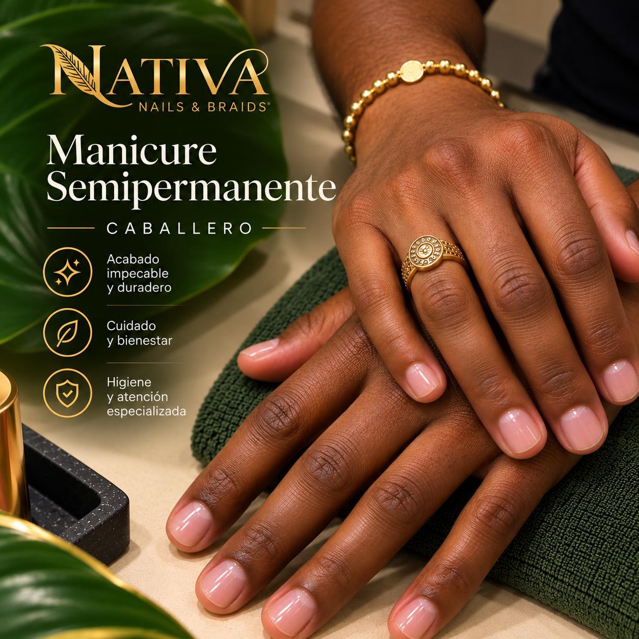 Manicure Semipermanente Nativa - Caballero