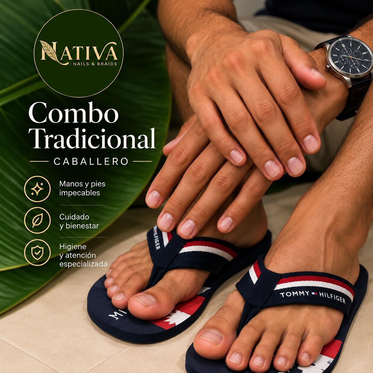 Combo Tradicional Manos + Pies - Caballero