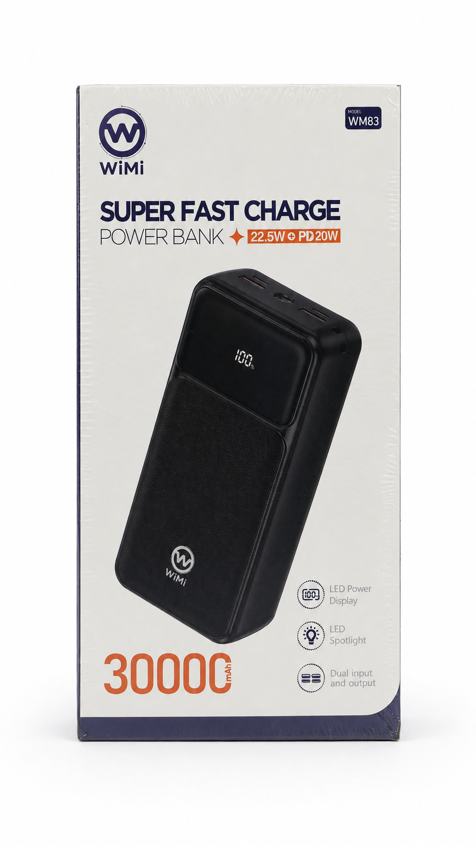 WiMi WM83 Power Bank 30000mAh
