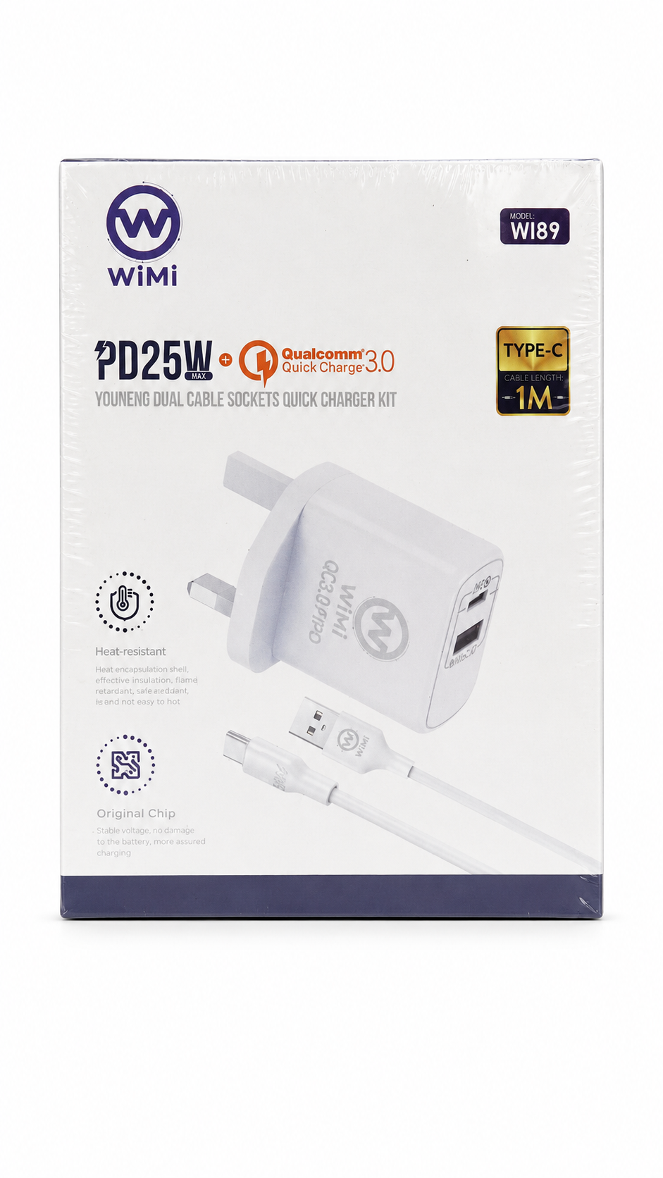 WiMi WI89 Dual Cable Sockets Quick Charger Kit
