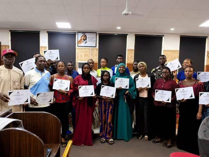 Lowcode Africa graduates holding their certificates