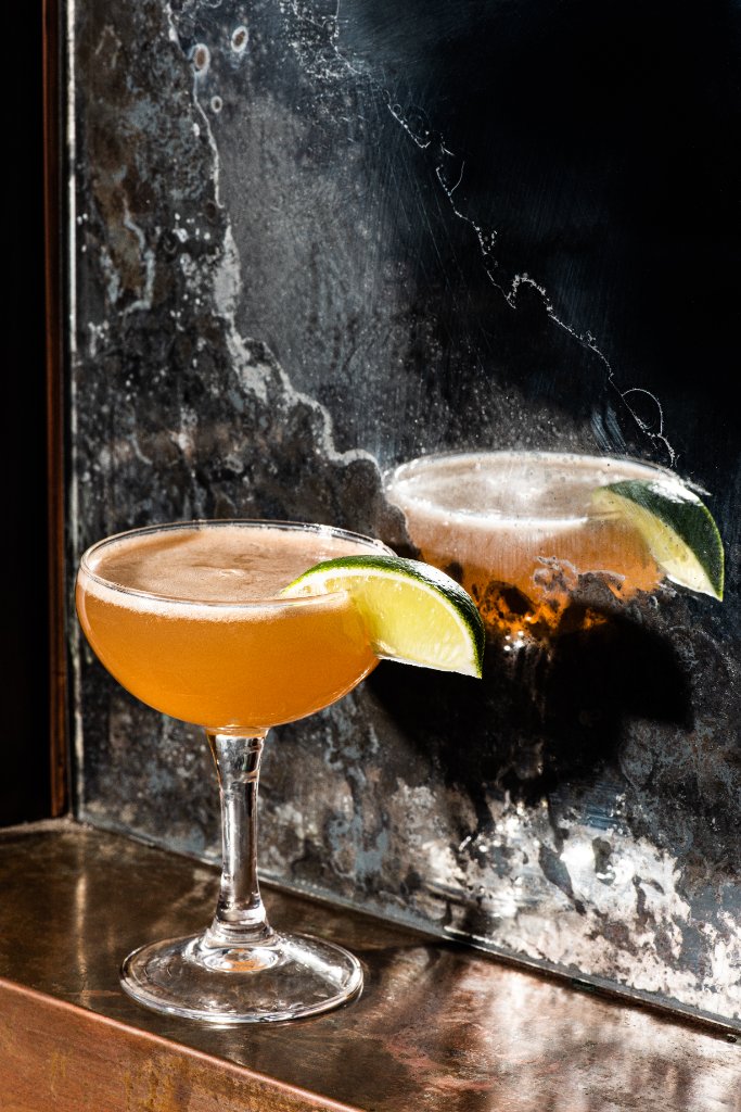 A craft cocktail at Saint Tuesday