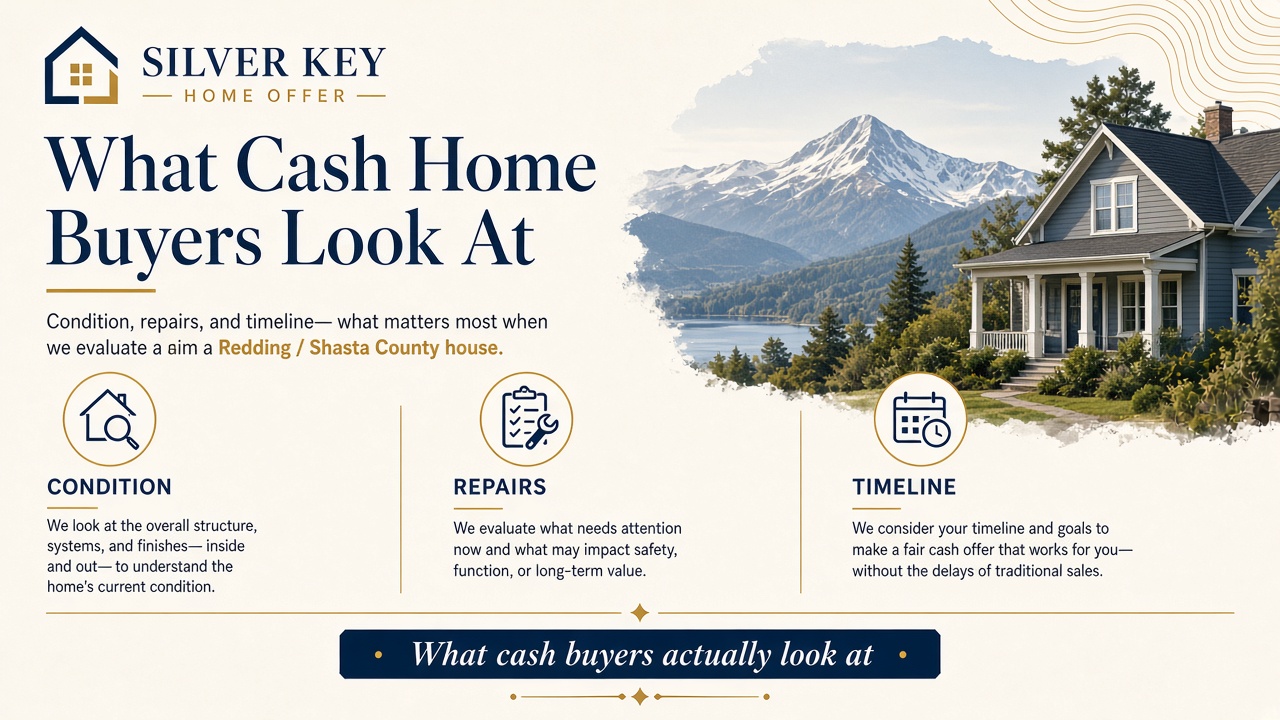 What cash buyers look at in a Redding home