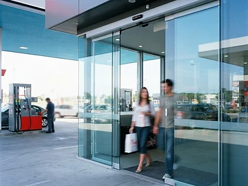 Quick Shop Bi-Parting Entrance (Frameless)