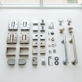 Premium solid brass glass hardware and accessories