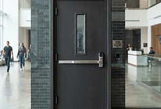 Charcoal Black finish ballistic door