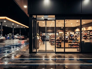 Quick Shop Single Sliding Entrance (Frameless)