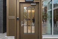 Bronze Metallic finish ballistic door