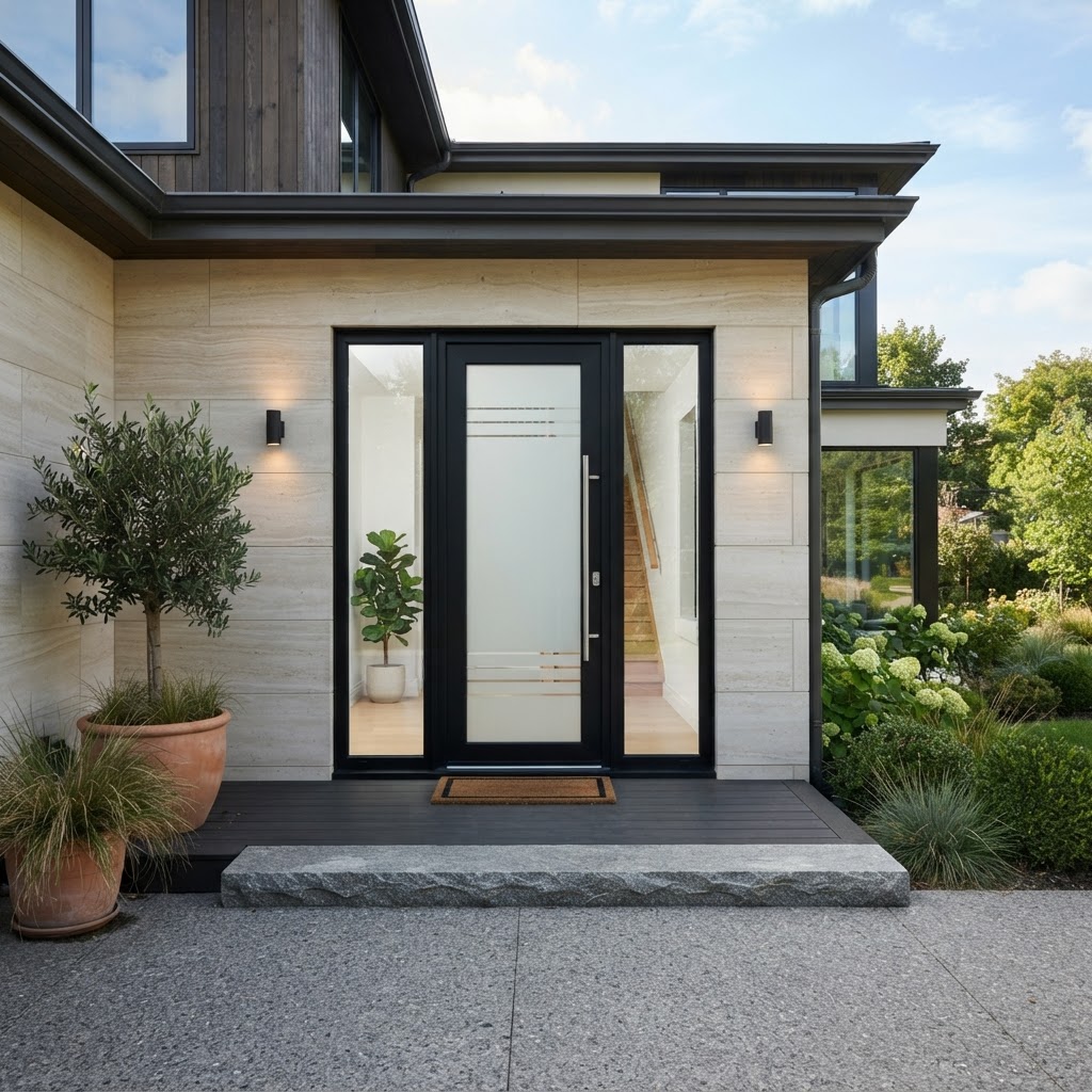 Double Automatic Swing Entrance (Framed)