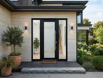 Double Automatic Swing Entrance (Framed)