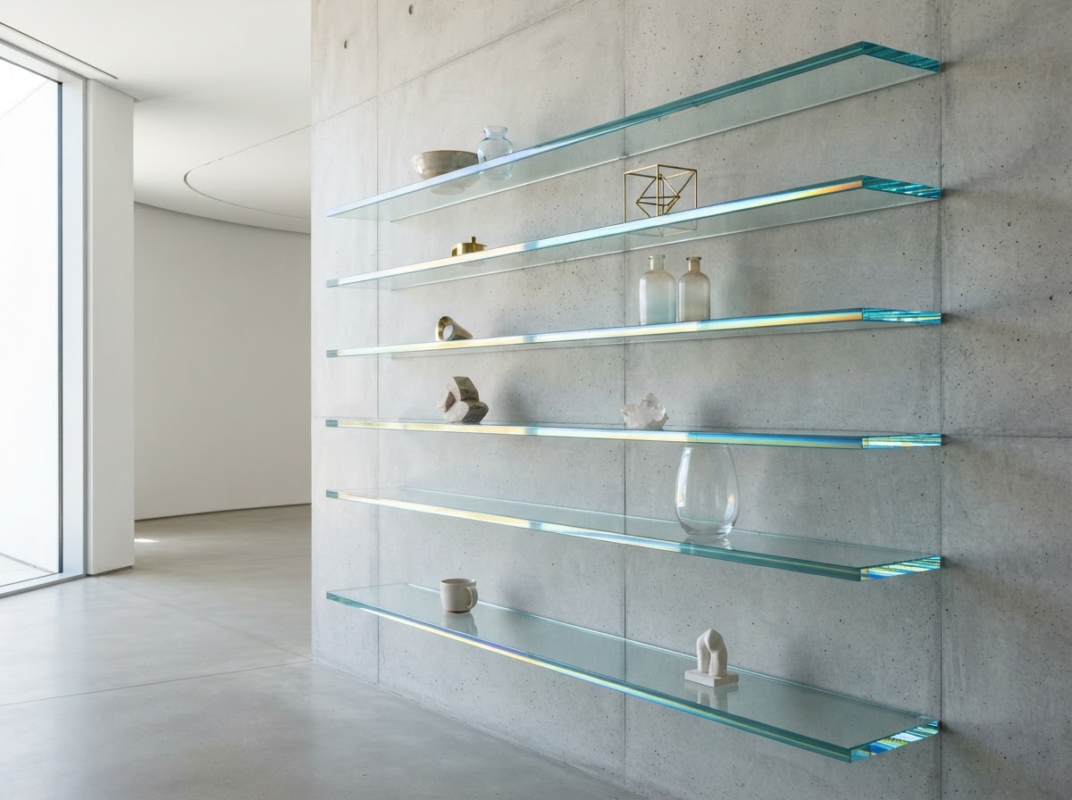 Custom Glass Shelves