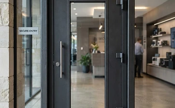 Full Vision view window ballistic door
