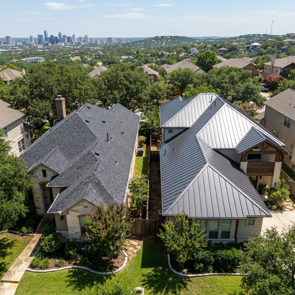 Metal vs. Composition Roofing: Which Is Best for Central Texas? | Nighthawk Roofing & Exteriors blog