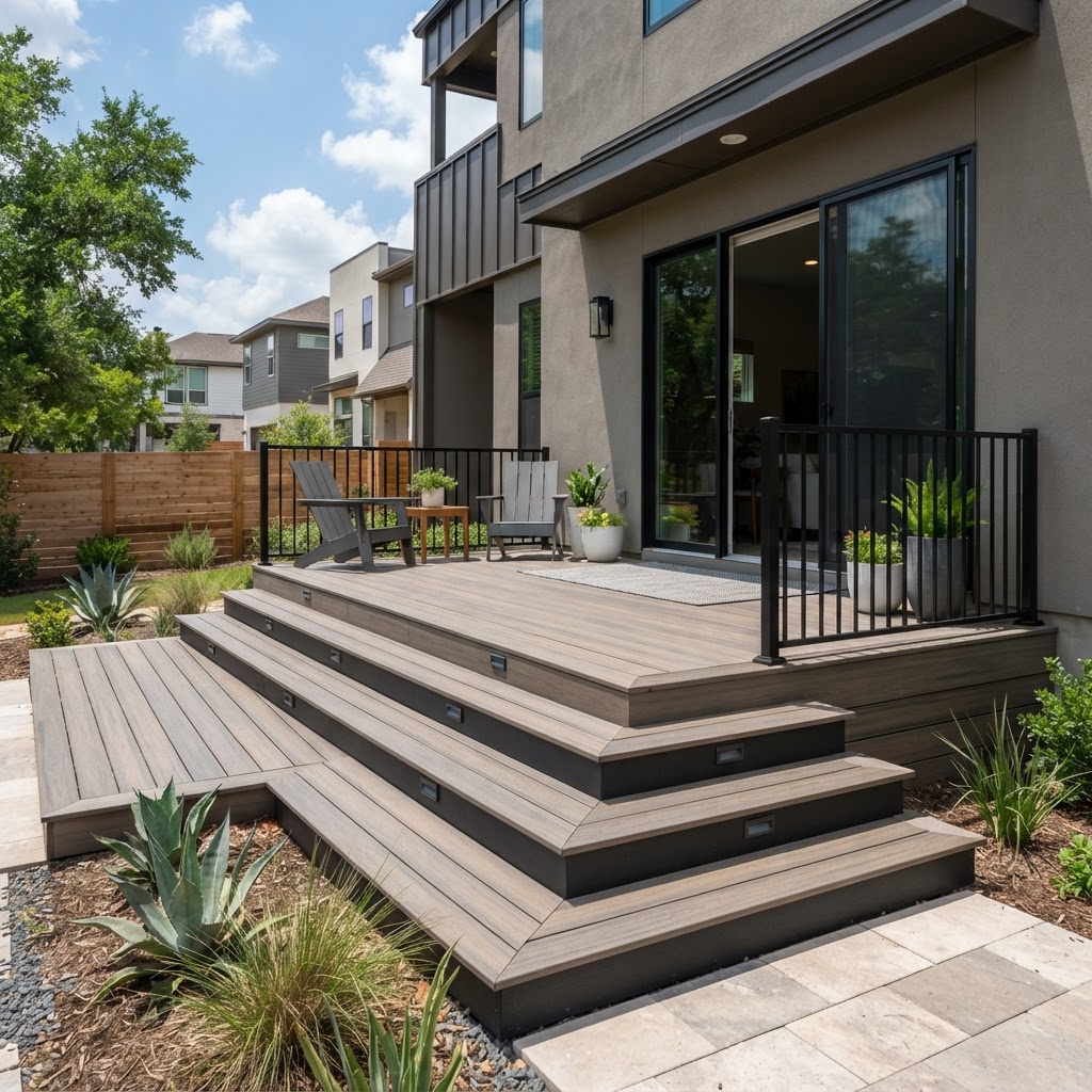 Composite Deck Construction in Mueller | decking project in Mueller