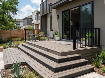 Composite Deck Construction in Mueller after