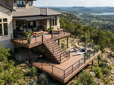 Composite Deck Build in Bee Cave after
