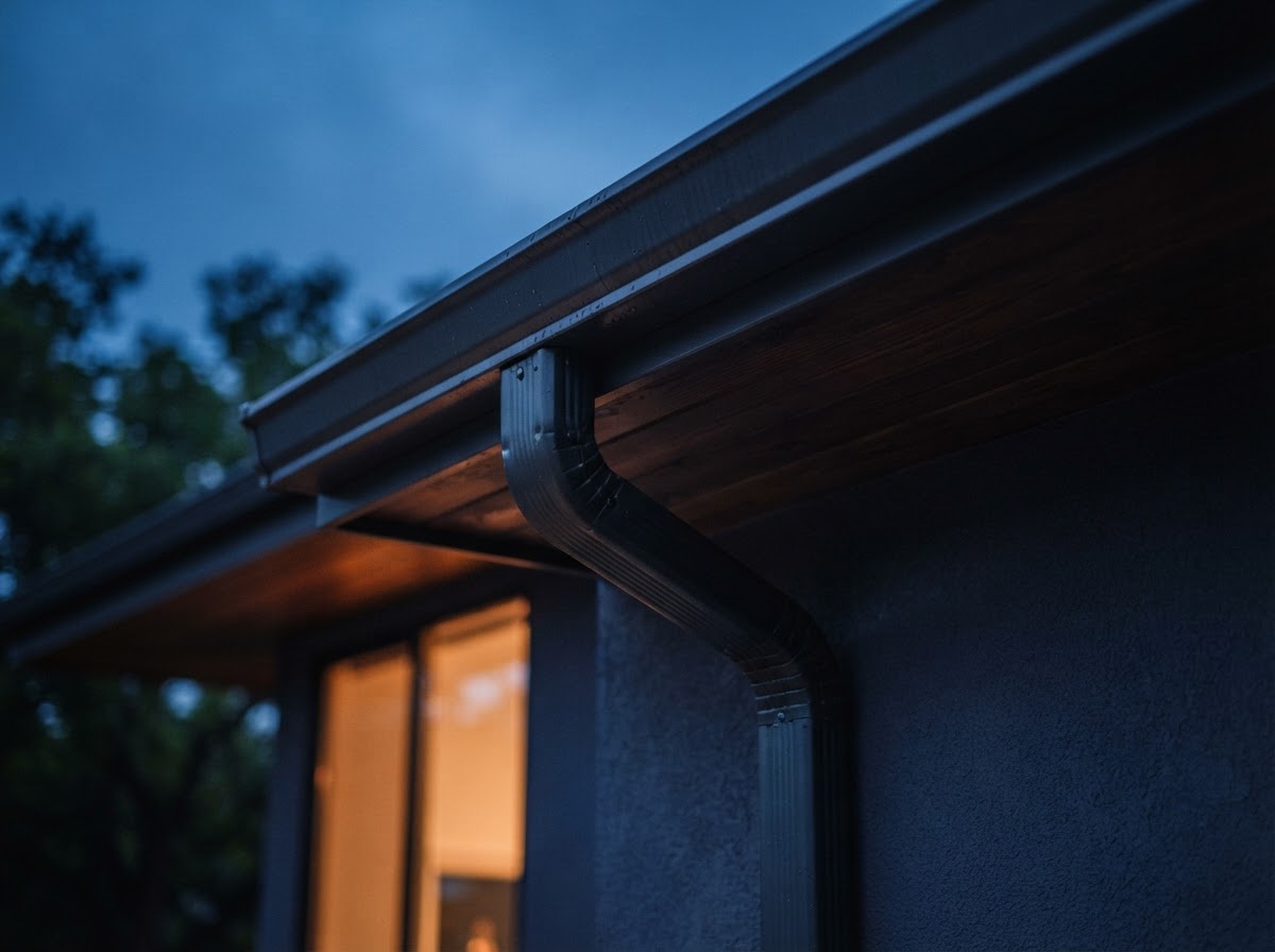 Gutters that move Austin storm water fast