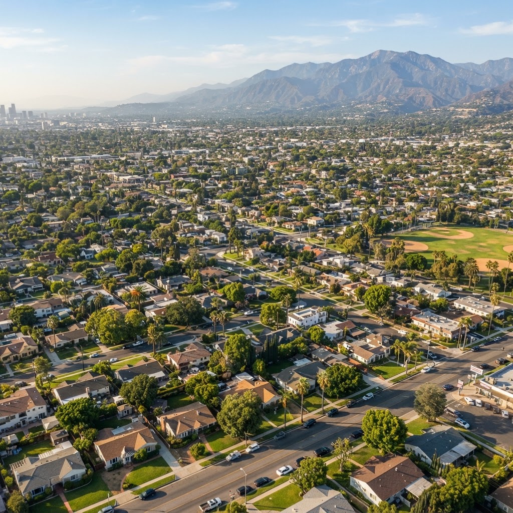 Walnut, California, landmark and cityscape