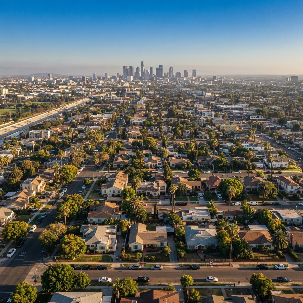 La Mirada, California, landmark and cityscape