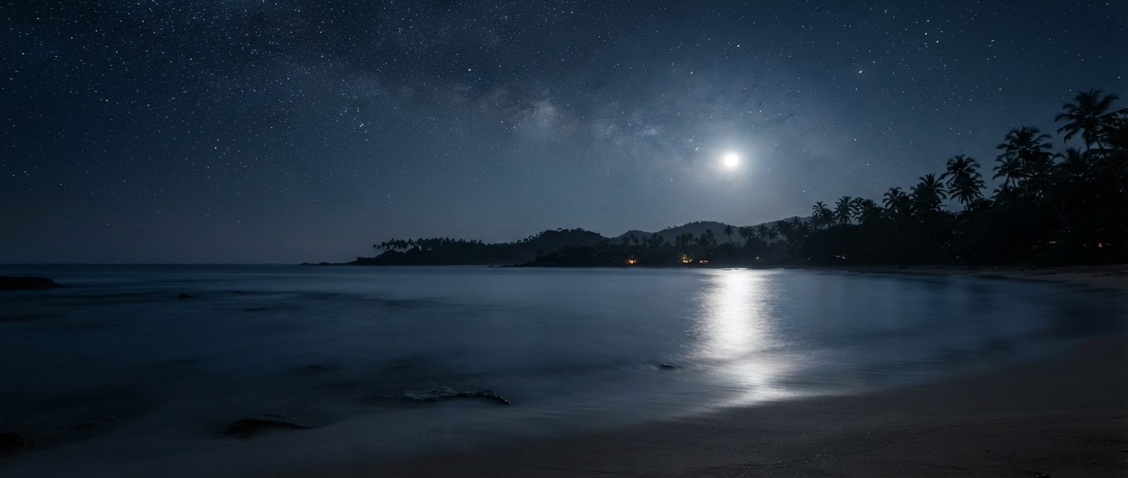 Indian Ocean at night