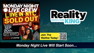 Monday Night Live with Carlos King. Starting Soon Scene