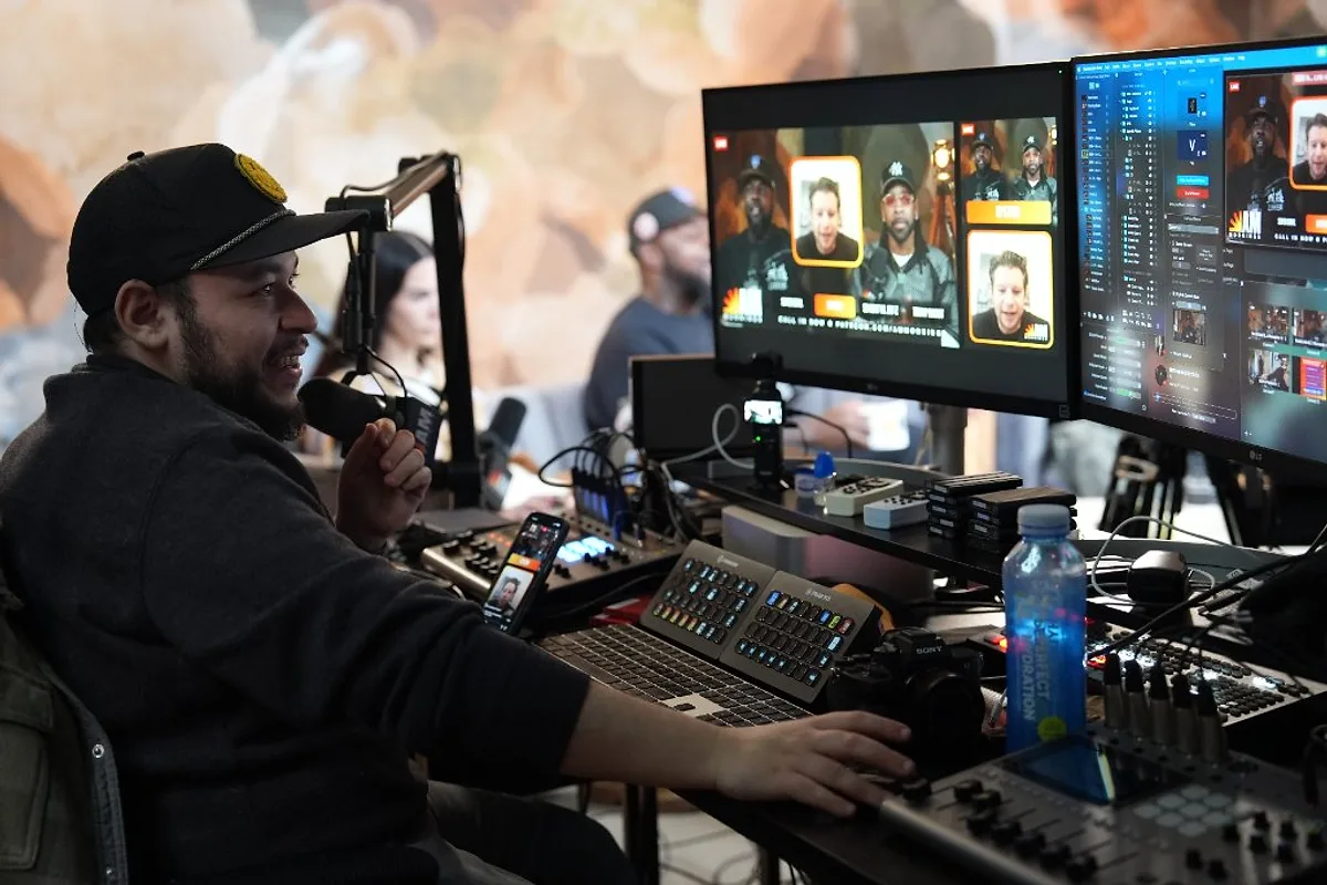 Chris Fernandez working as a live production partner