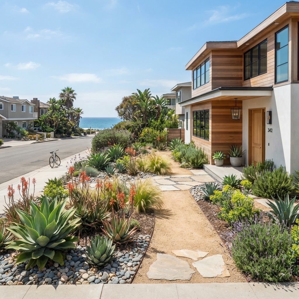 Santa Monica - Coastal Mediterranean with Agave