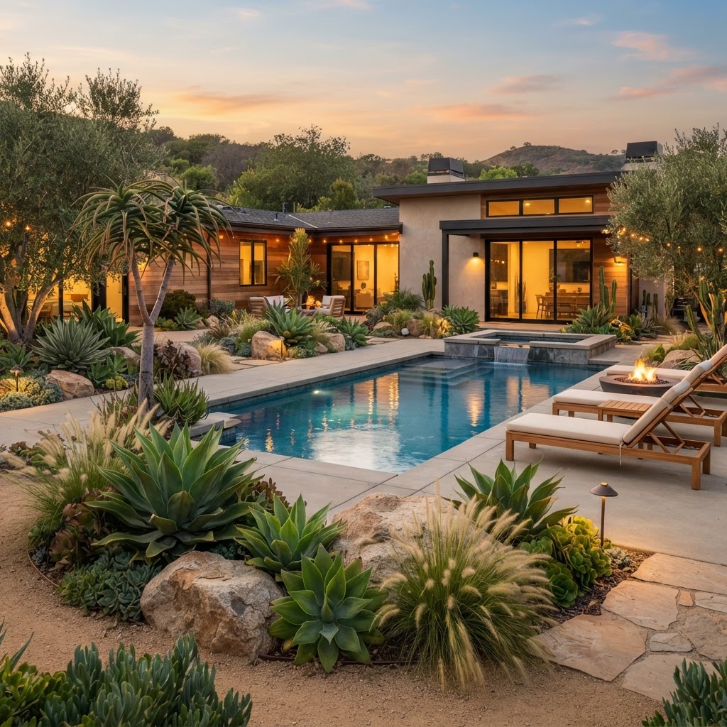 Pasadena - Backyard Oasis with Pool & Agave