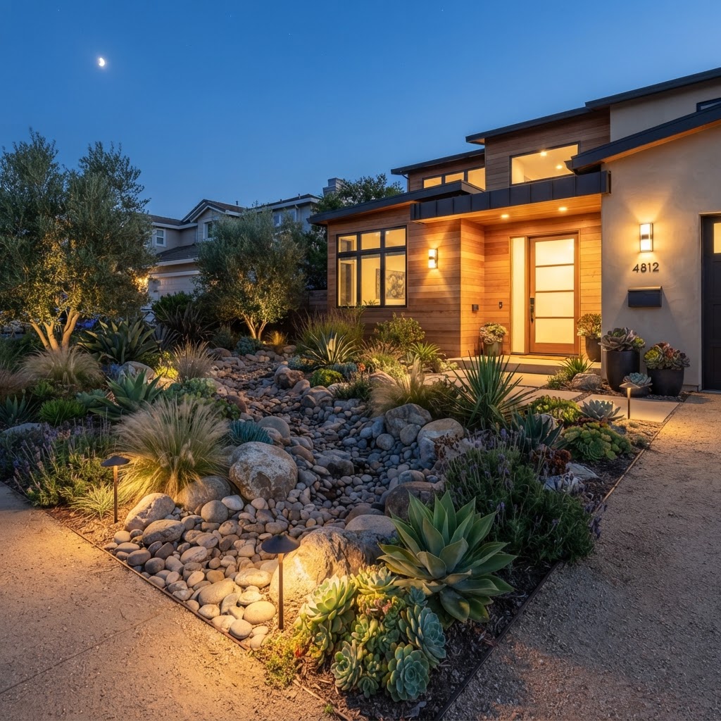 Huntington Beach - Contemporary with Dry Creek Bed