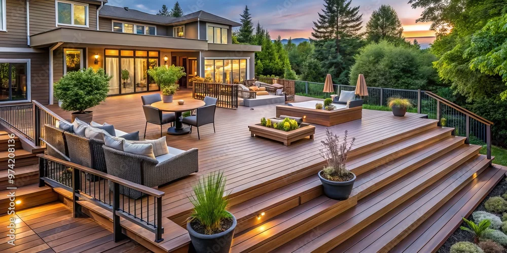 Outdoor patio and deck