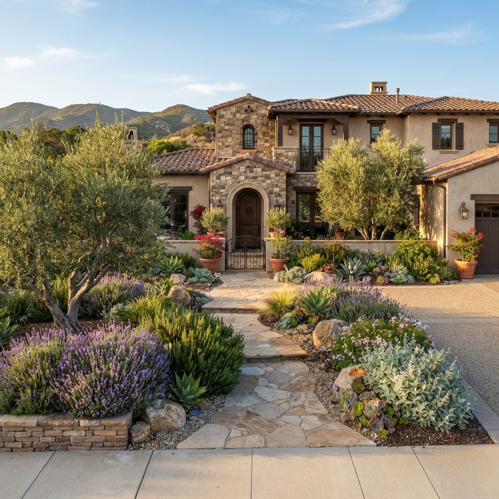 Thousand Oaks - Mediterranean with Olive Trees