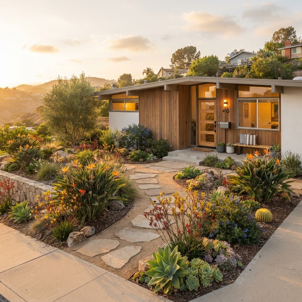 Mission Hills - Mid-Century with Bird of Paradise
