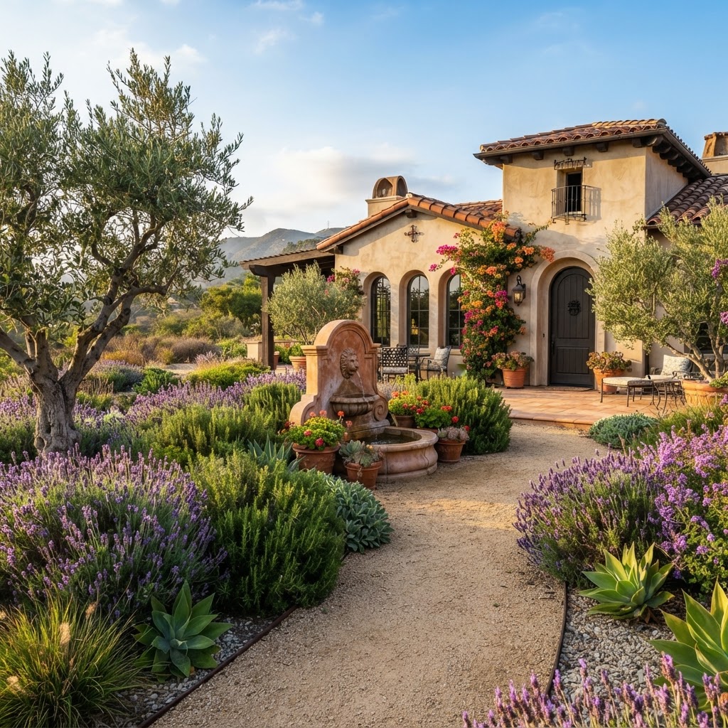 Santa Monica - Mediterranean Villa with Rosemary Hedges