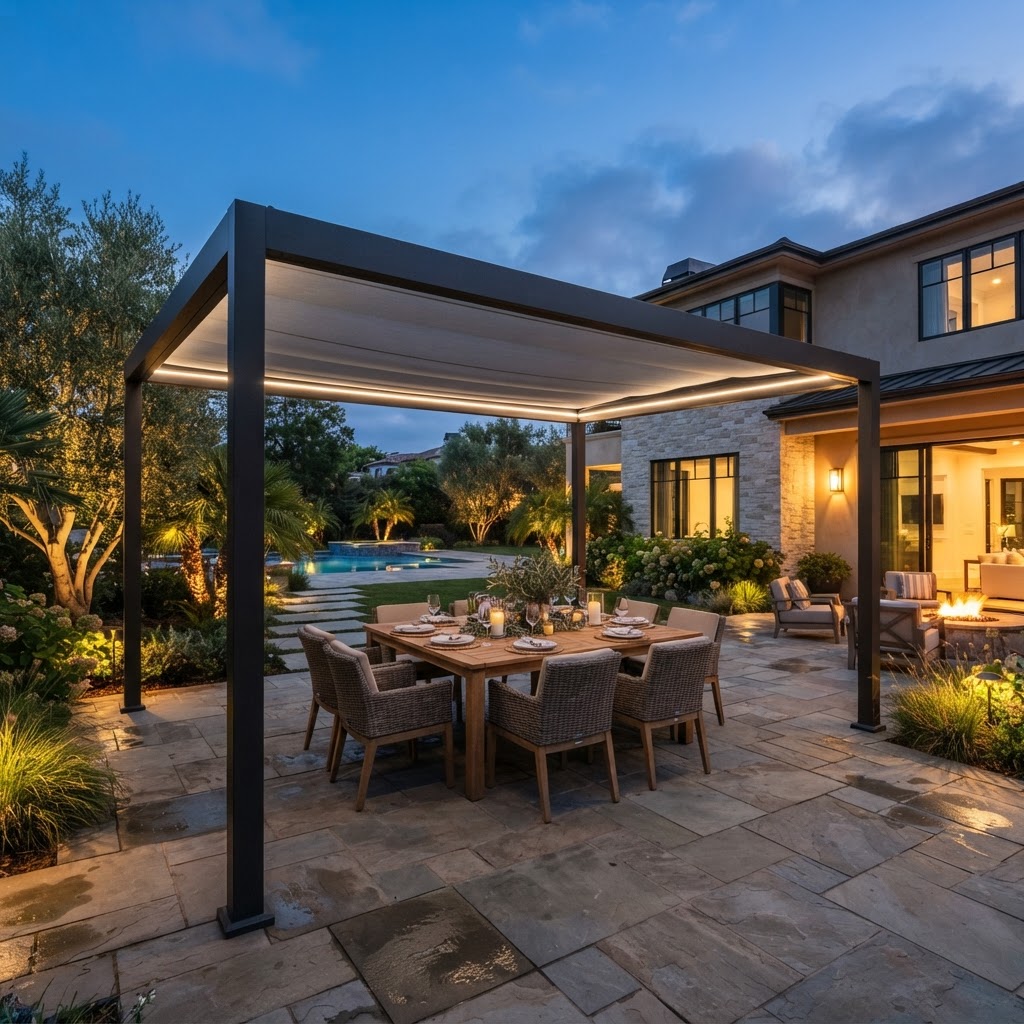 Motorized Retractable Pergolas