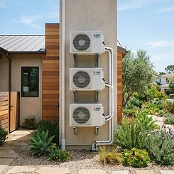 Multiple outdoor mini-split condensers
