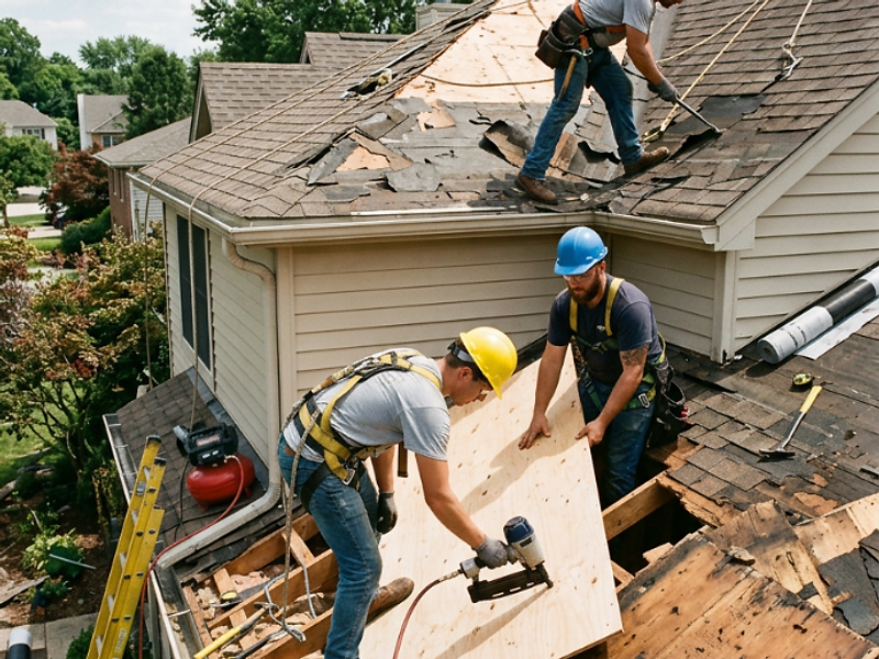 Roof installation by Times Square Remodeling