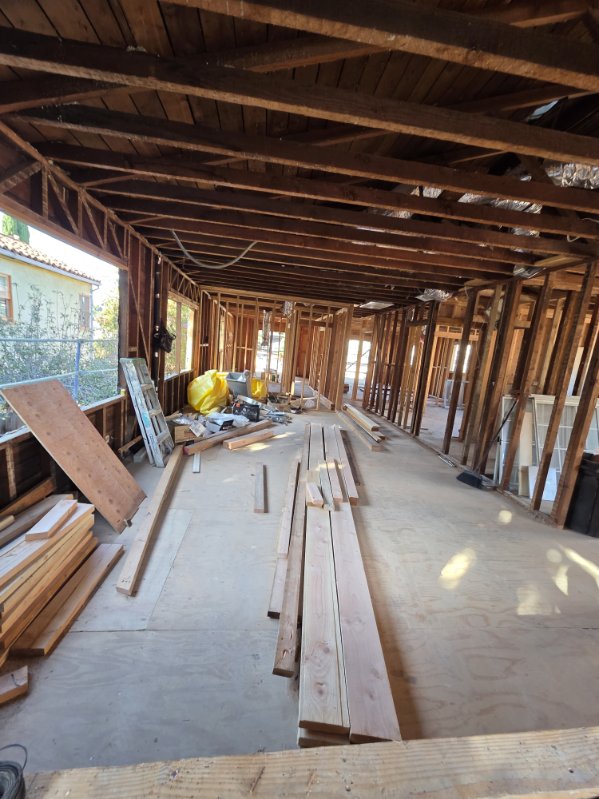 Interior Construction With Plywood Subfloor