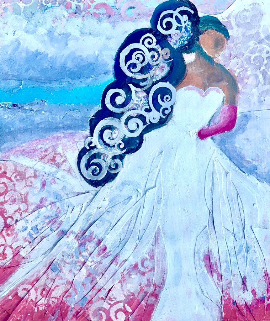 The Bride Walking Away