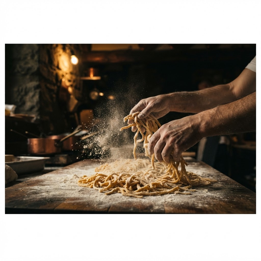 Hand-rolled fresh pasta