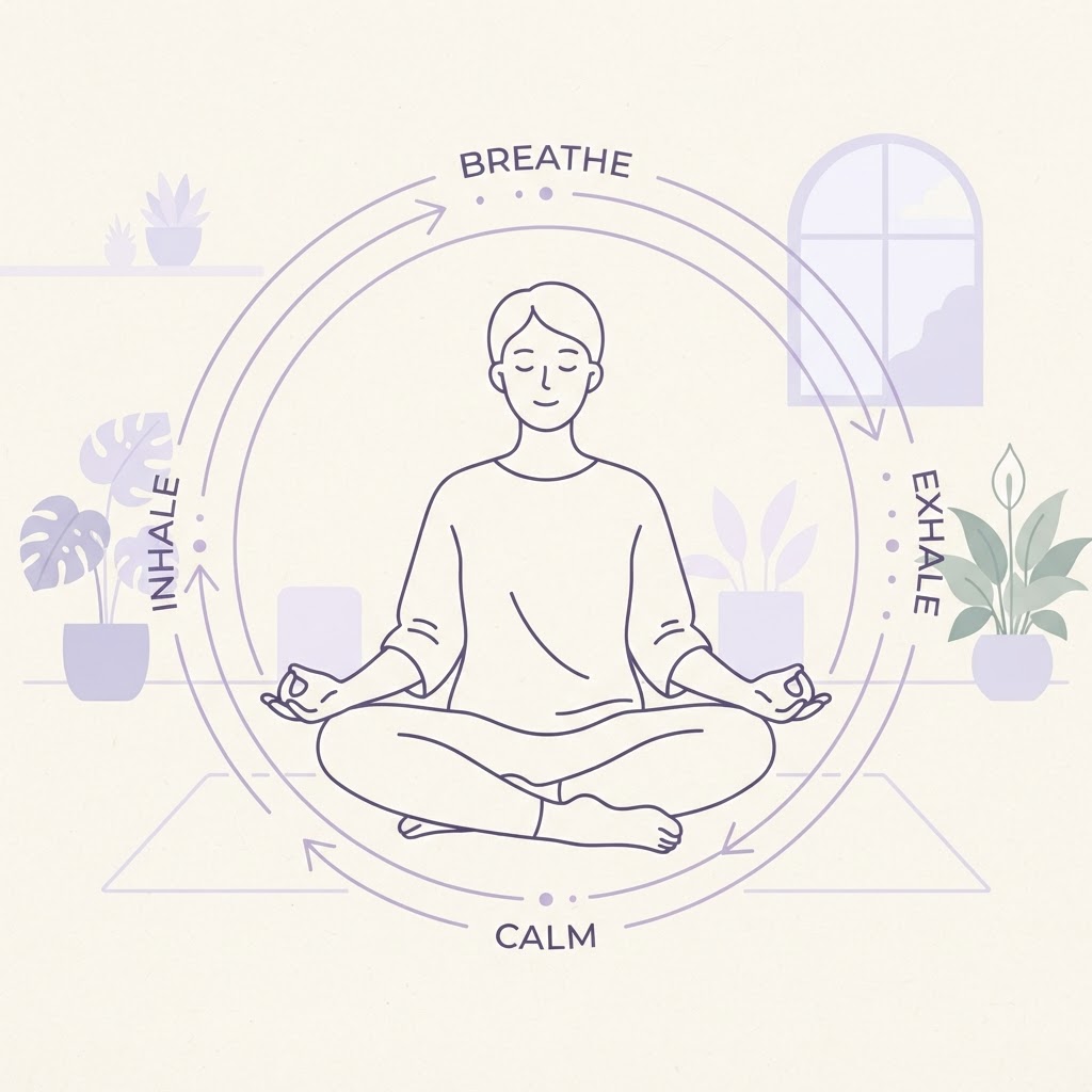 Respiración 4-7-8: Calma Rápida en el Escritorio