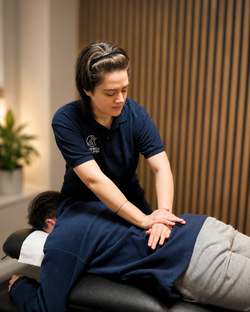 Gentle chiropractic treatment at Synergy Body & Spine Clinic