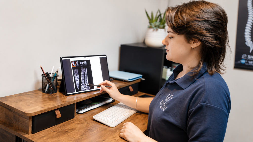 Patient experiencing relief after treatment